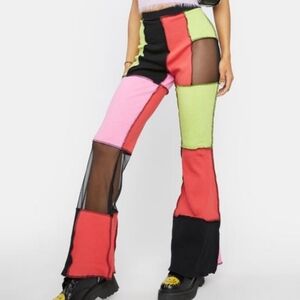 The Ragged Priest Recess Patchwork Pants Indie Sleaze Grungecore 90s Grunge